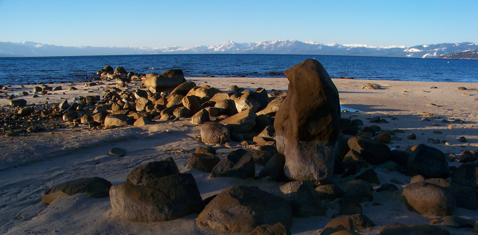 rock formation on north lake tahoe
