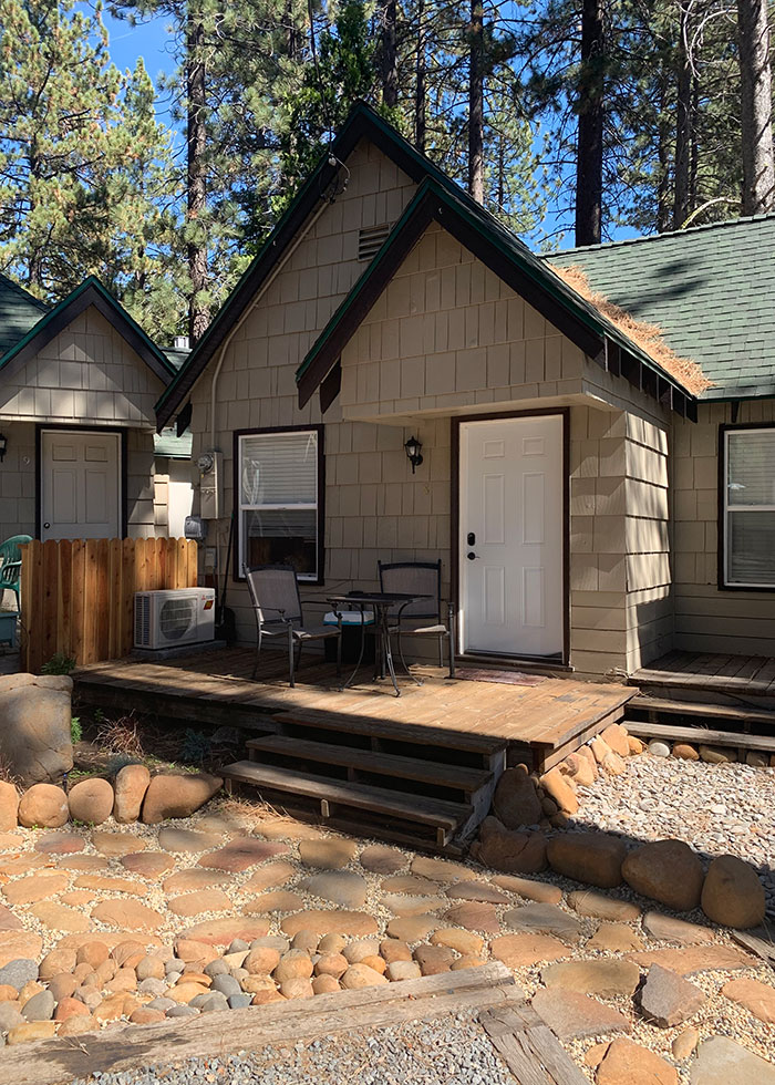 Forest-side Cabins For Rent at Lake Tahoe (across the street from the beach)
