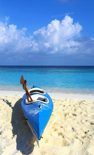 Kayak on the beach