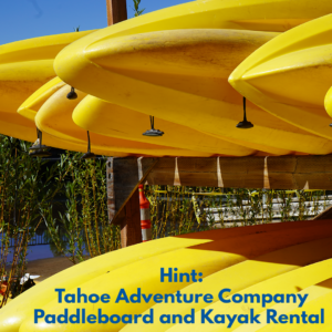 Tahoe Adventure Company Paddleboard and Kayak Rental