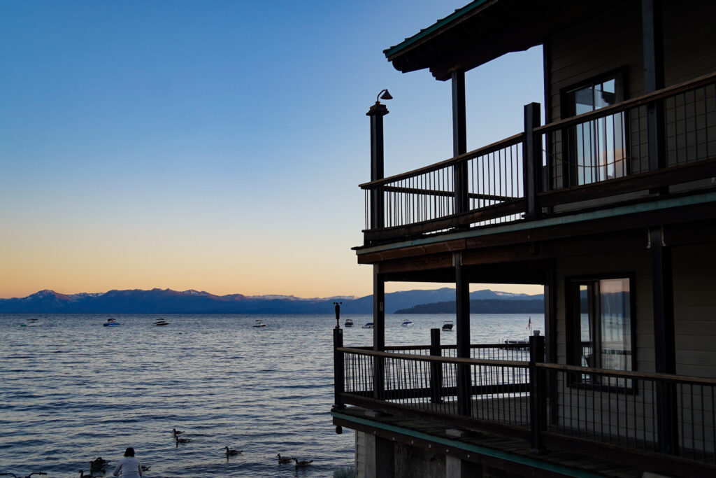 View of Lake and Building MLR